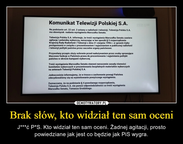 
    Brak słów, kto widział ten sam oceni