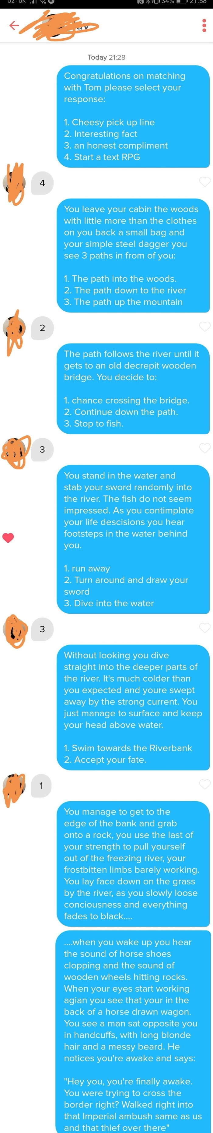 
    Tinder RPG