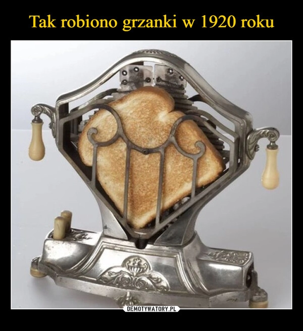 
    Tak robiono grzanki w 1920 roku