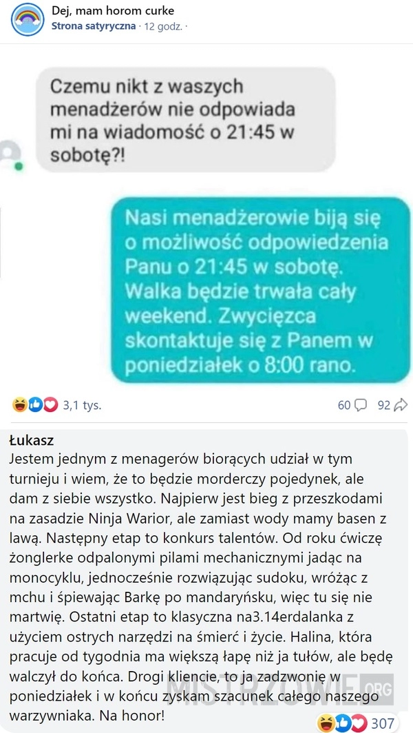 
    Wiadomość