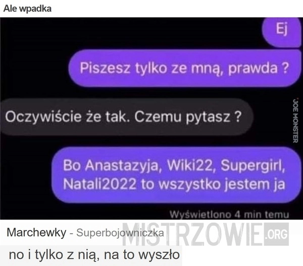 
    Ale wpadka