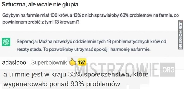 
    Sztuczna, ale wcale nie głupia