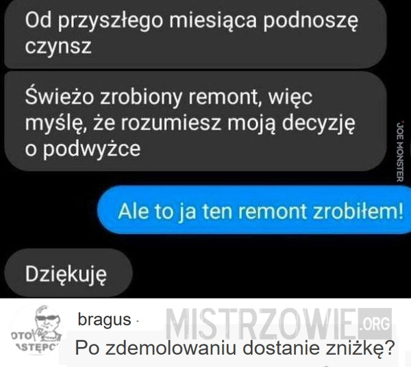 
    Przynajmniej podziękował