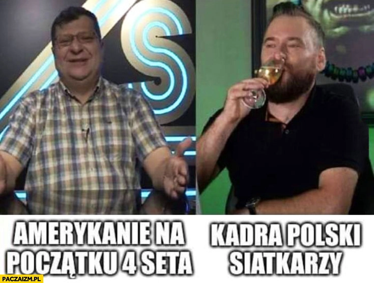 
    Stonoga amerykanie na początku 4. seta, Stanowski kadra polski siatkarzy