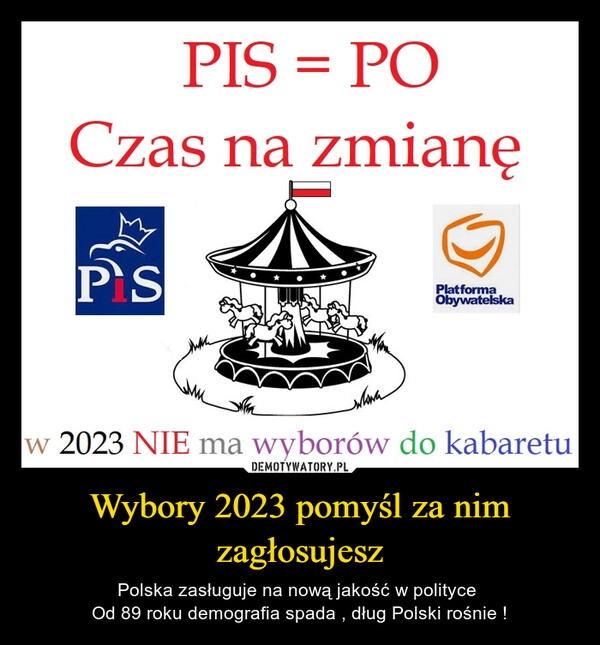 
    Wybory 2023 pomyśl za nim zagłosujesz