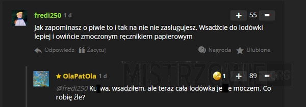 
    Zmoczony ręcznik