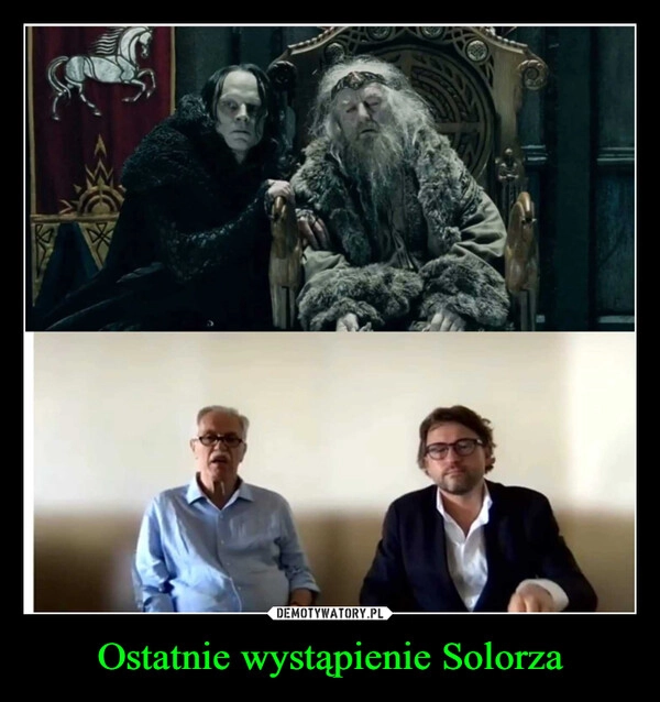 
    Ostatnie wystąpienie Solorza