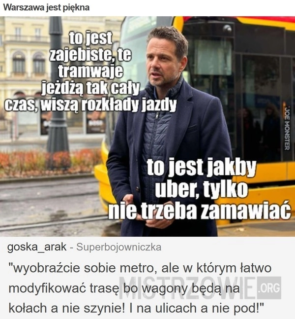 
    Warszawa jest piękna