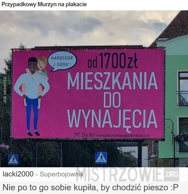 
    Przypadkowy Murzyn na plakacie