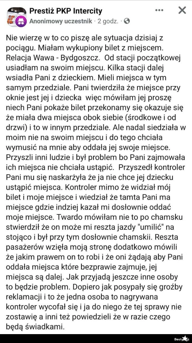 
    Oddaj wykupione miejsce, bo mam dziecko! 