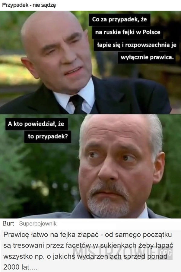
    Przypadek - nie sądzę