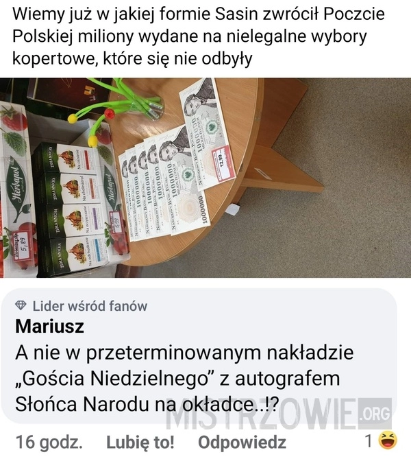 
    Zwrot pieniędzy