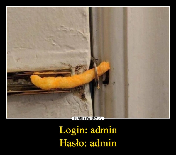 
    Login: admin
Hasło: admin
