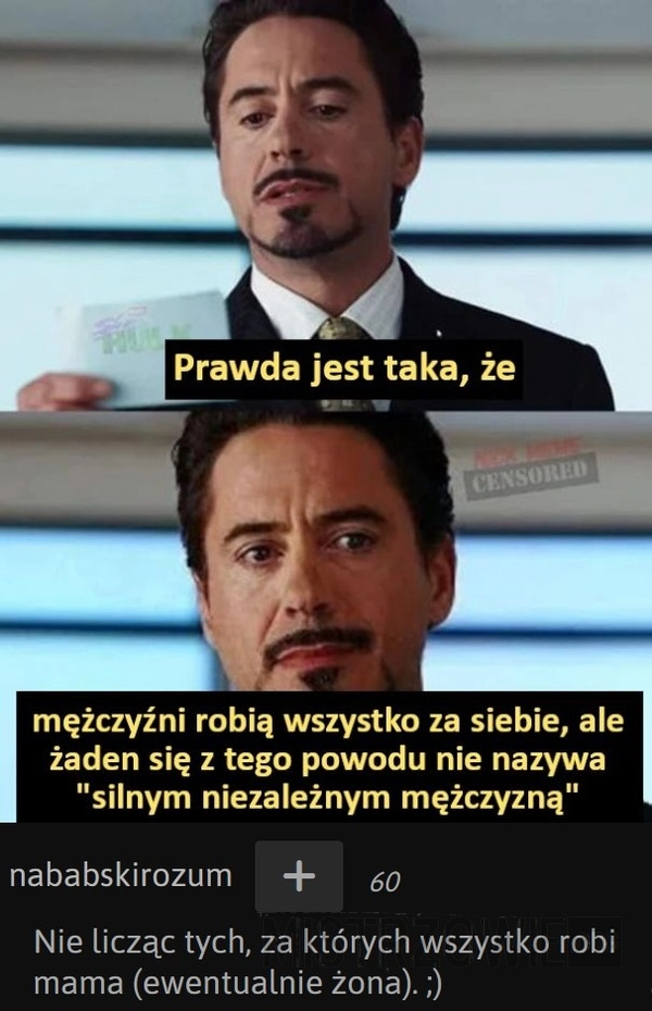 
    Prawda jest taka, że...