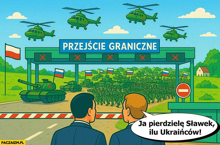 
    Przejście graniczne inwazja rosji ja pierdzielę Sławek ilu tu Ukraińców