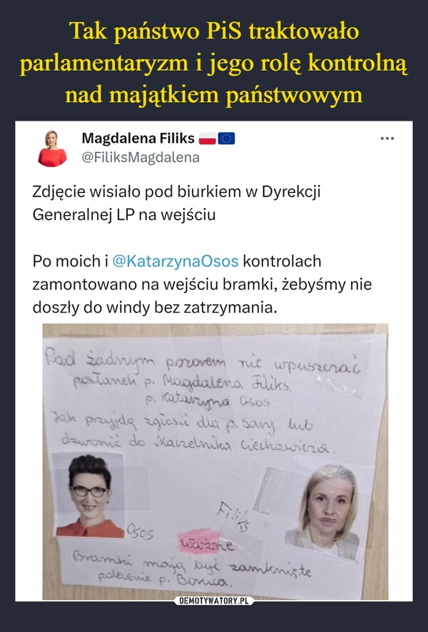 
    Tak państwo PiS traktowało parlamentaryzm i jego rolę kontrolną nad majątkiem państwowym