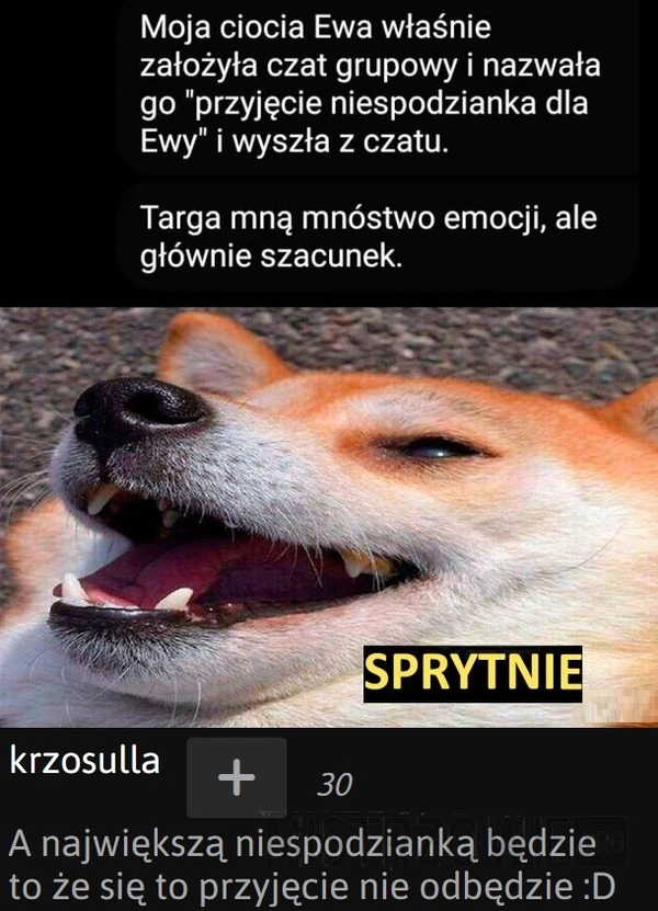 
    Przyjęcie niespodzianka