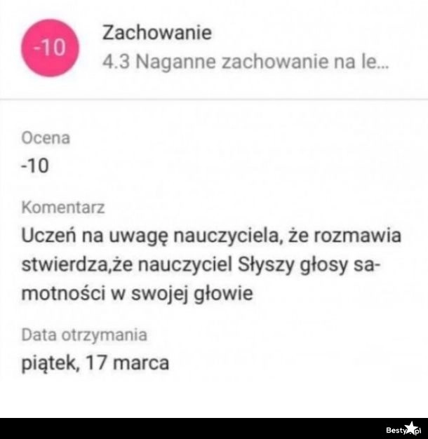 
    Naganne zachowanie na lekcji 