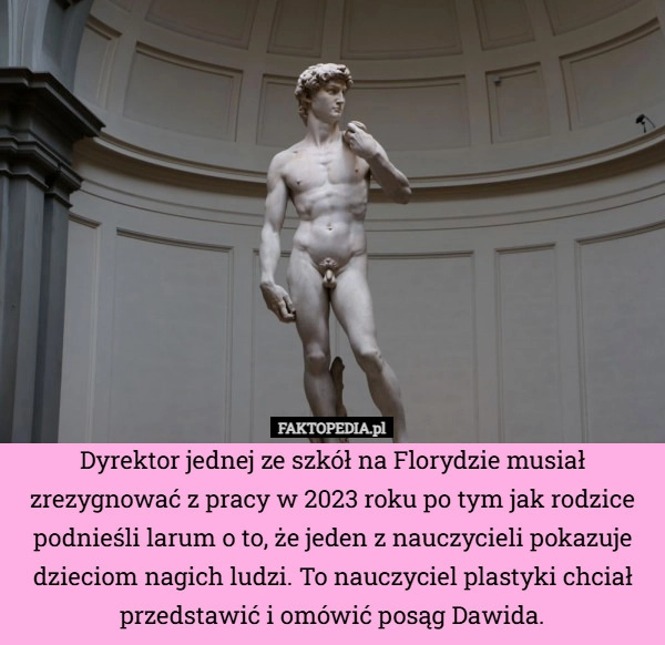 
    Dyrektor jednej ze szkół na Florydzie musiał zrezygnować z pracy w 2023