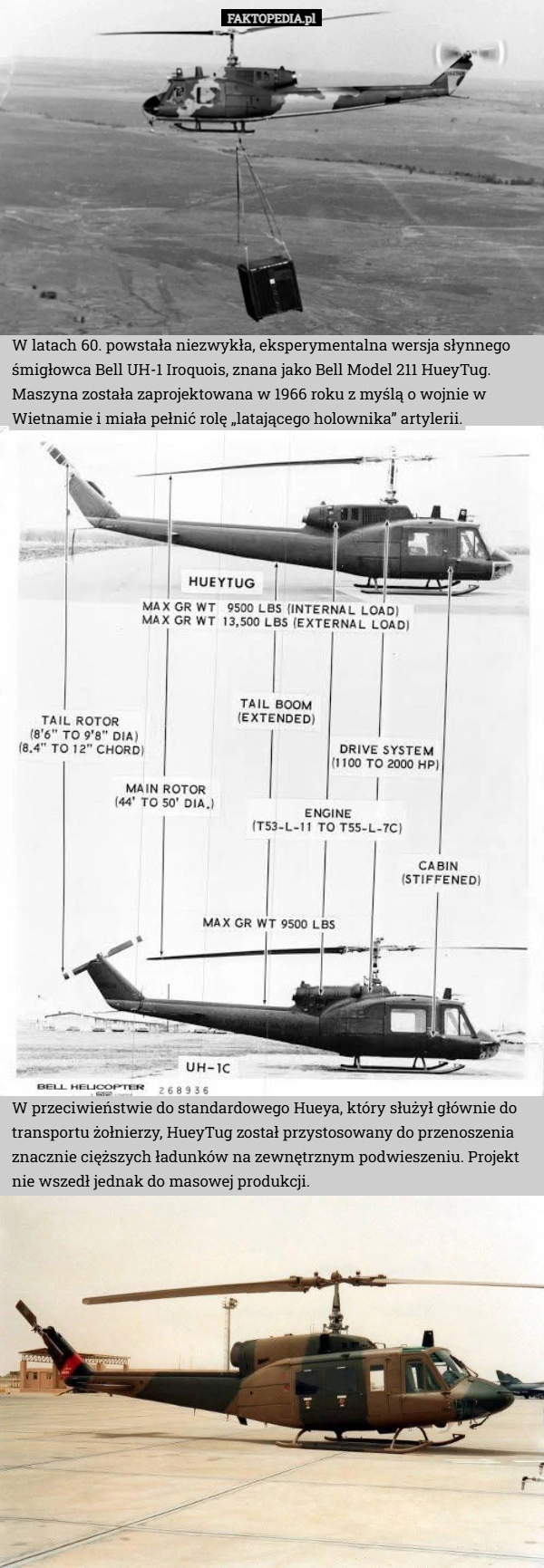 
    W latach 60. powstała niezwykła, eksperymentalna wersja słynnego śmigłowca