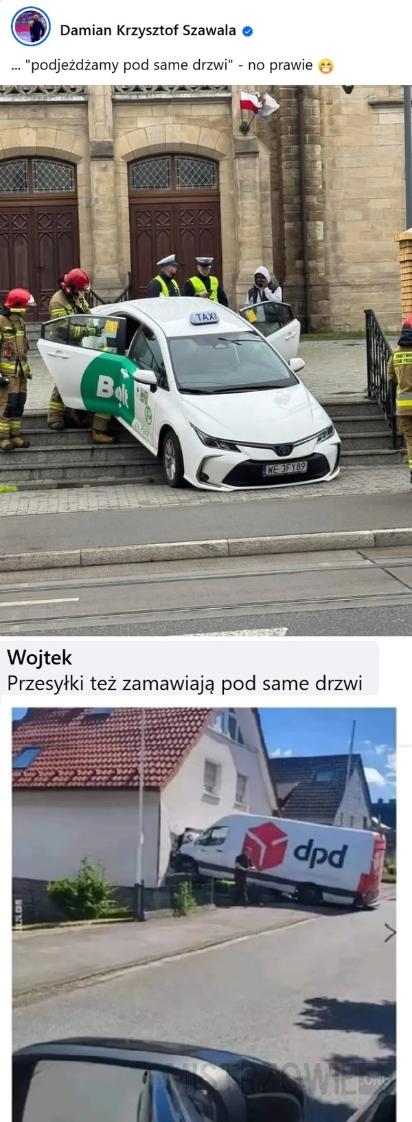 
    Pod same drzwi