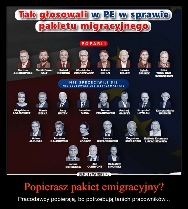 
    Popierasz pakiet emigracyjny?