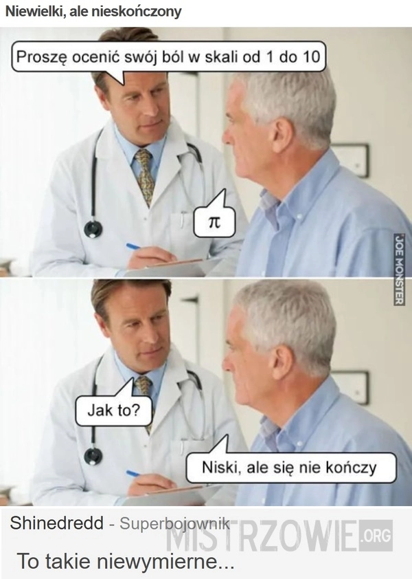 
    Niewielki, ale nieskończony