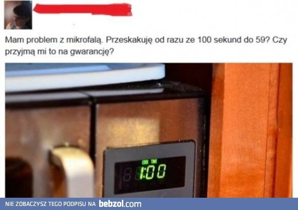 Problem z mikrofalą