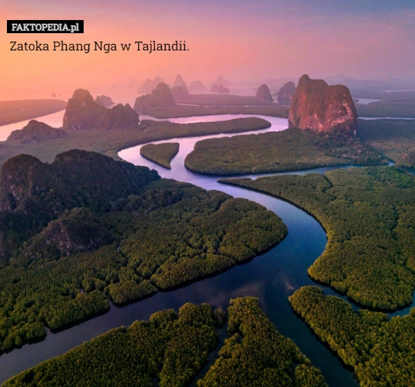 
    Zatoka Phang Nga w Tajlandii.