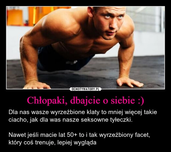 
    Chłopaki, dbajcie o siebie :)