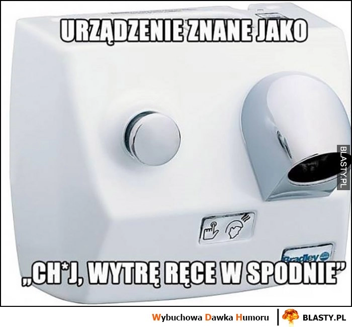 
    Suszarka urządzenie znane jako kij wytrę ręce w spodnie