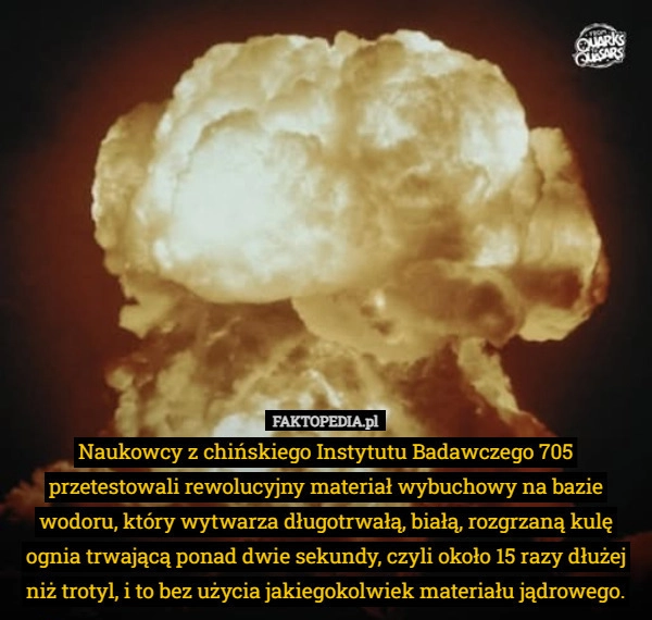 
    Naukowcy z chińskiego Instytutu Badawczego 705 przetestowali rewolucyjny