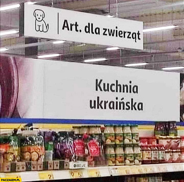 
    Artykuły dla zwierząt kuchnia Ukraińska