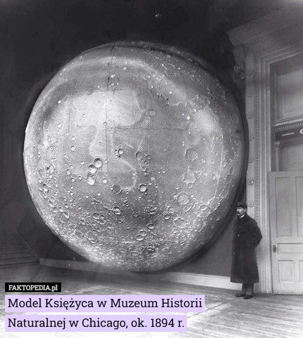 
    Model Księżyca w Muzeum Historii Naturalnej w Chicago, ok. 1894 r.