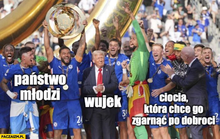 
    Hiszpania mundial państwo młodzi, wujek Trump, Infantino ciocia która chce go zgarnąć po dobroci
