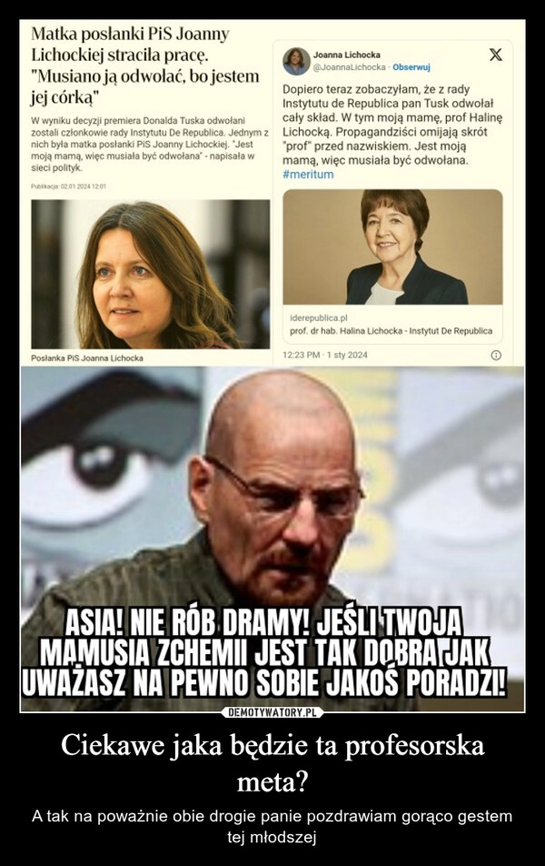 
    Ciekawe jaka będzie ta profesorska meta?