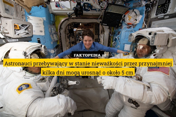 
    Astronauci przebywający w stanie nieważkości przez przynajmniej kilka dni