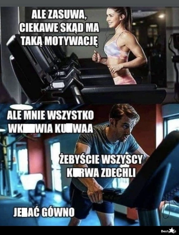 
    Motywacja na siłowni 