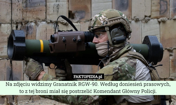 
    
			Na zdjęciu widzimy Granatnik RGW-90. Według doniesień prasowych, to z tej...					