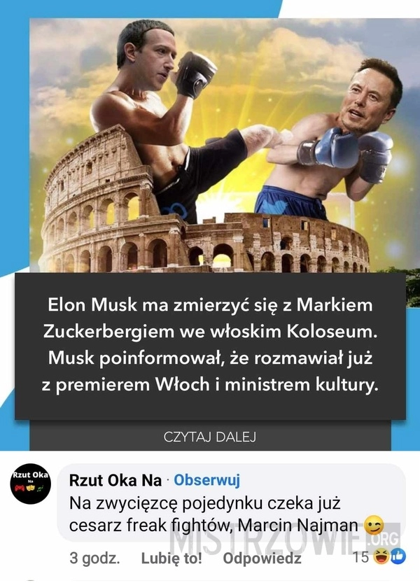 
    Musk vs. Zuckerberg