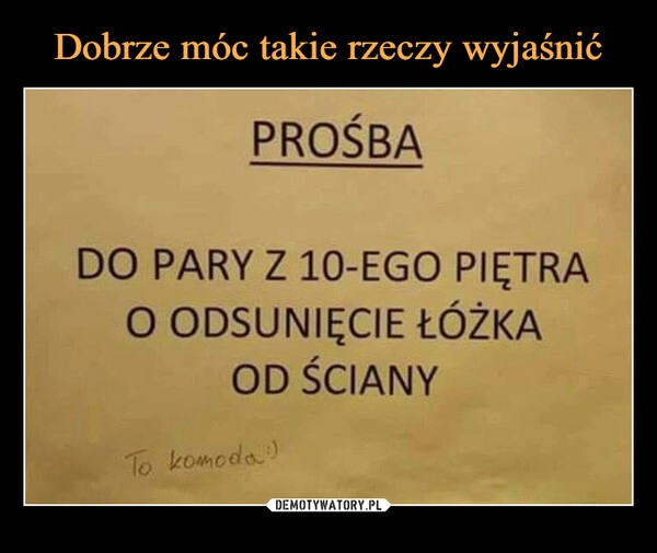 
    Dobrze móc takie rzeczy wyjaśnić