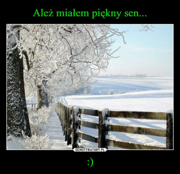 
    Ależ miałem piękny sen... :)