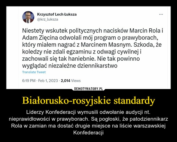 
    Białorusko-rosyjskie standardy