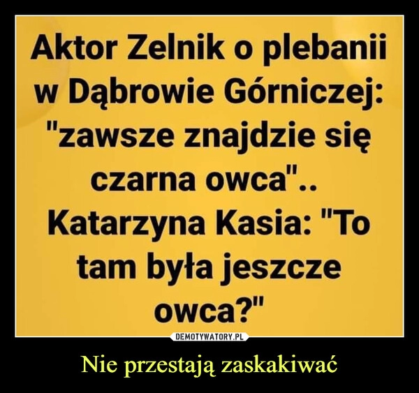 
    Nie przestają zaskakiwać