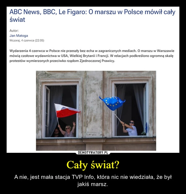 
    Cały świat?