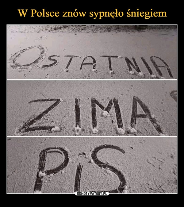 
    W Polsce znów sypnęło śniegiem