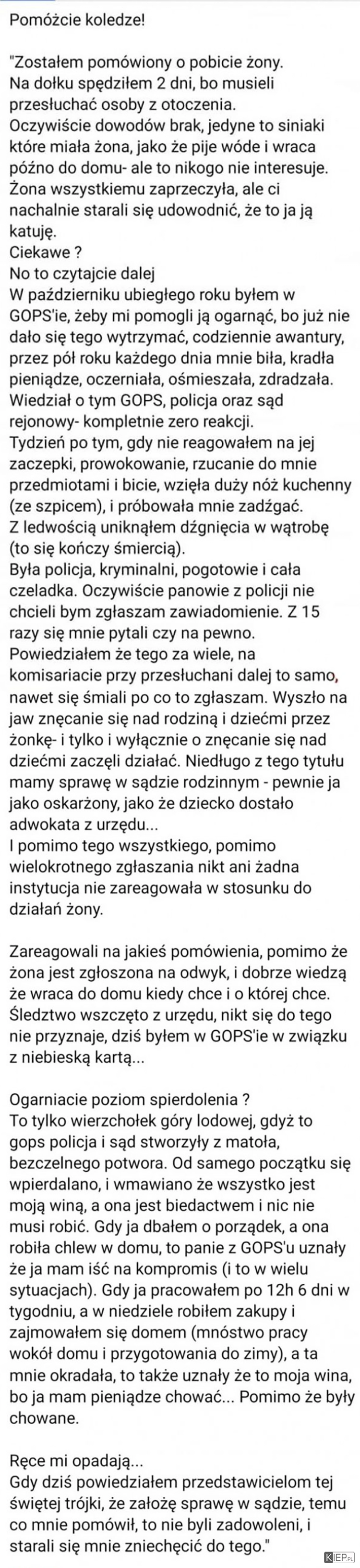 
    Taka właśnie wygląda równość płci...