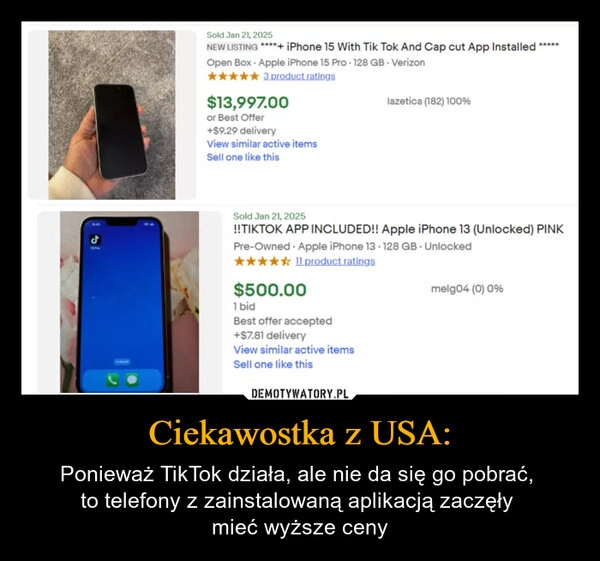 
    Ciekawostka z USA: