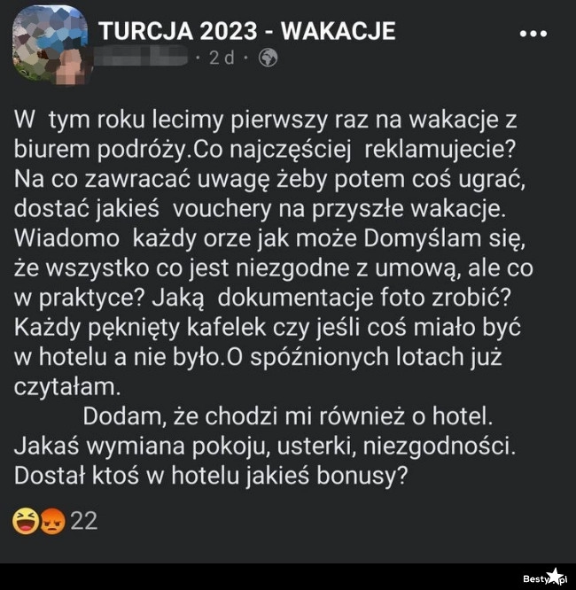 
    Janusz planujący wakacje 