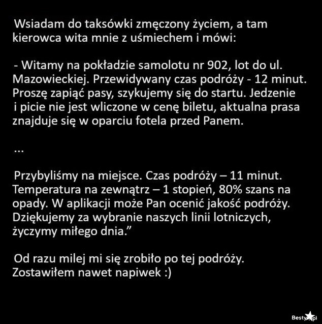 
    Podróż taksówką 